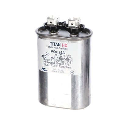 25MFD, 370V,Ovl Run Capacitor