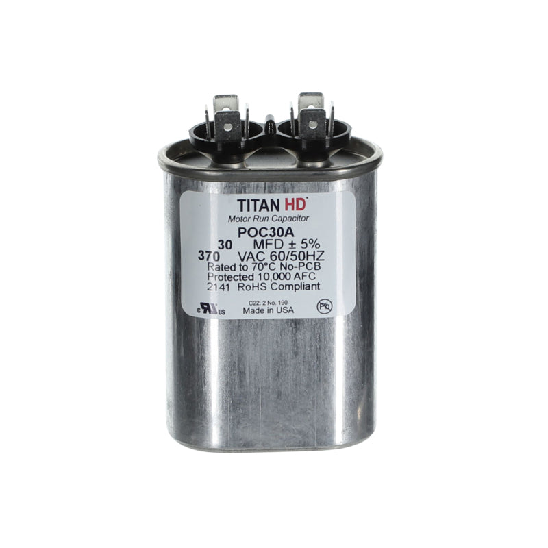 30MFD, 370V, Oval Capacitor