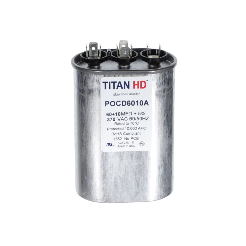 TITAN HD 60+10MFD, 370V, OVAL