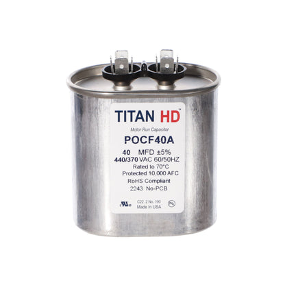 TITAN HD 40MFD, 440/370V, OVAL