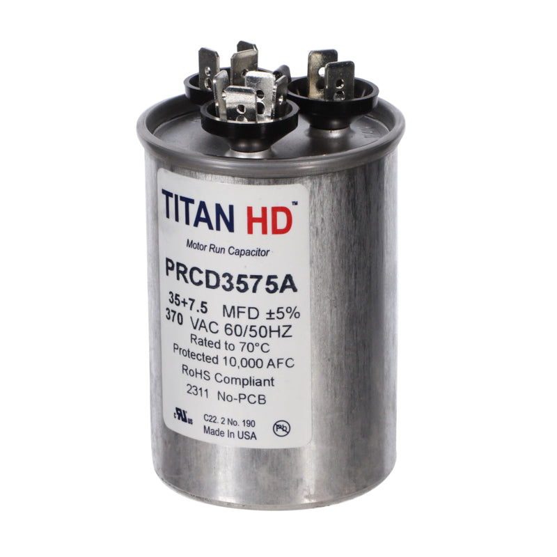 TITAN HD 35+7.5MFD, 370V,Rnd