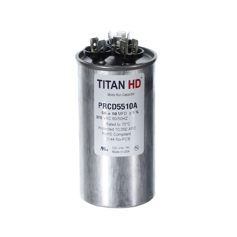 TITAN HD 55+10MFD, 370V, ROUND