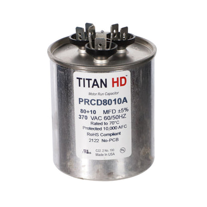 TITAN HD 80+10MFD, 370V, ROUND