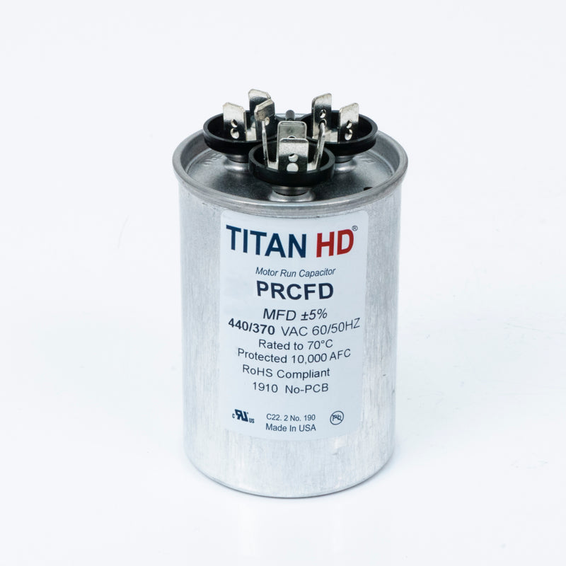 TITAN HD 25+10MFD,440/370V,Rnd