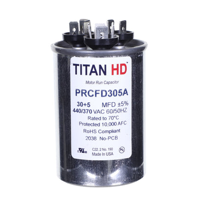 TITAN HD 30+5MFD, 440/370V,Rnd